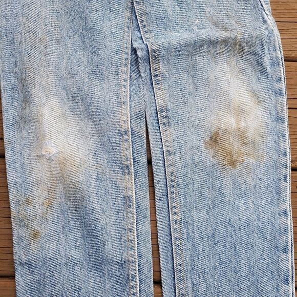 Vintage Lee High Rise Mom Tapered Leg Relaxed Fit Stone Acid Wash Denim Jeans 25 - Picture 5 of 8